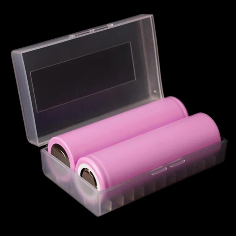 1 pc 20700 21700 plast oppbevaring beskyttende boks holder boks batteri klar 2- bay batteri boks oppbevaring boks holder organizer