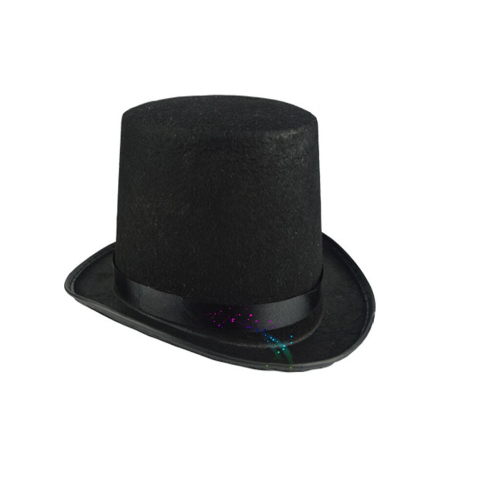 Chapeau de Jazz noir, chapeau de magicien sur scène, couronne de Gentleman, chapeaux chauds, accessoires de robe de danse