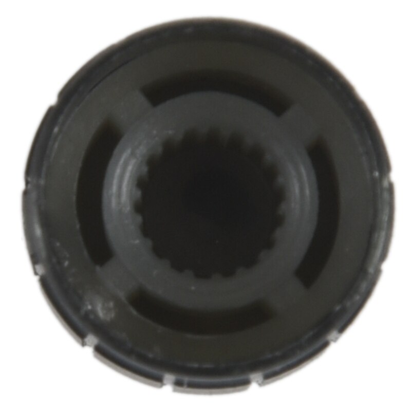 2 st halkfria räfflade handtag potentiometer rattar lock 6mm dia hål svart