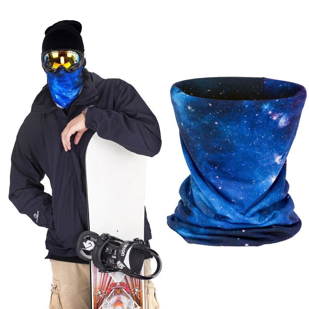 Multi gebruik Schedels Biker Bivakmuts Neck Tube Snood Sjaal Gezichtsmasker Warmer Bandana Gedrukt Grappige Parodie Halswarmer cool Man: starry sky