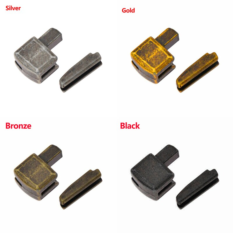 5 sets metalen reparatie ritsstoppers met open einde, doe-het-zelf naaiaccessoires voor ritsen voor kleding