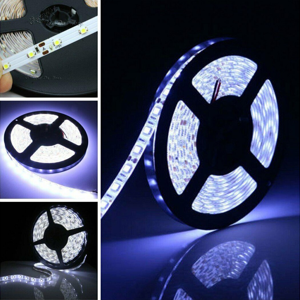 5M 12V Led Light Strip Bar Kitchen Lights Waterproof RGB LED Light Brightness LED Ribbon Tape Under Cabinet Cupboard Decoration