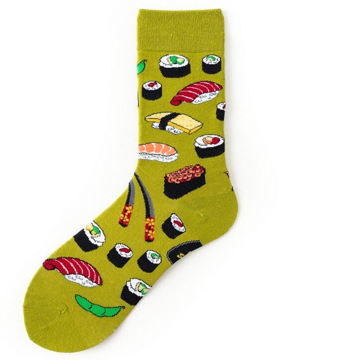Stil Hamburger Avocado Antiskid Mädchen Jungen Socken Hohe Schule Socken Ei Sushi Japanischen Skateboard Socke: 8