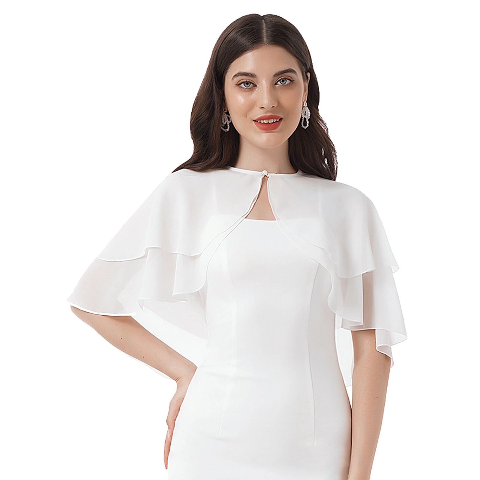 Chaqueta de verano para mujer, abrigos de boda de gasa suave para mujer, Bolero nupcial, chal largo y envolturas, cubierta de noche: Beige