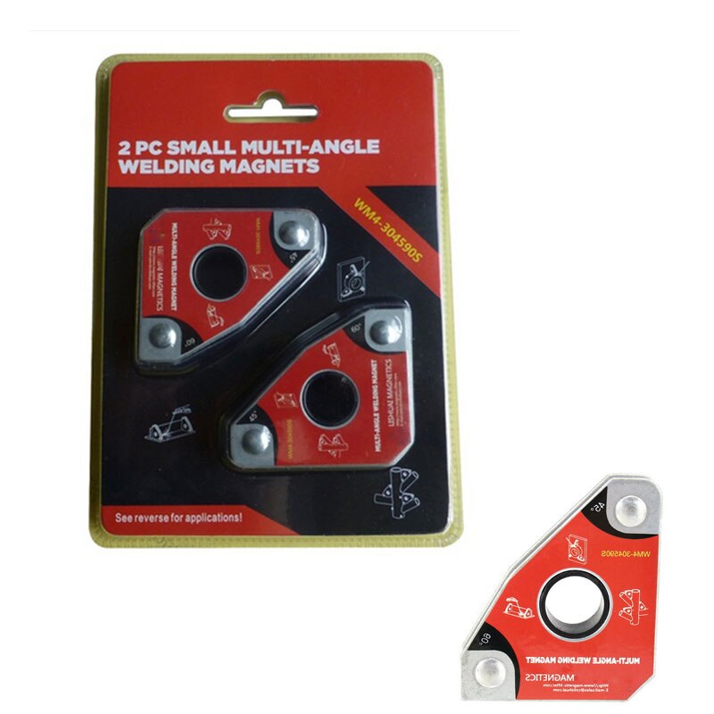 Wm4-304590s flervinklet mini sveisemagnet/magnetklemme til å holde med tvillingpakke