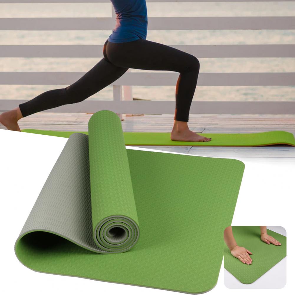 Yoga Mat Fitness Exercise TPE High Density Cushion Mat Sports Indoor Fitness Pilates Gymnastics mat коврик для йоги esterilla