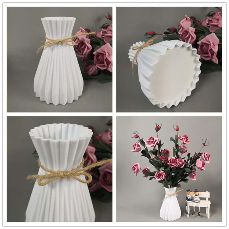 Plastic Vazen Woondecoratie Anti-Keramische Vazen Europese Bruiloft Moderne Decoraties Rotan-Achtige Onbreekbaar Creatieve Eenvoud