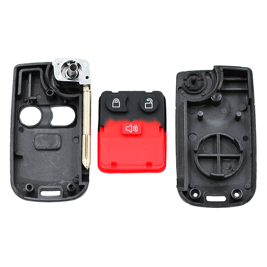 2 Button Folding Remote Key Shell Case Smart Key Housing FO21 Blade For Ford Kuga F150 F750 Raptor Focus Mondeo Transit Connect