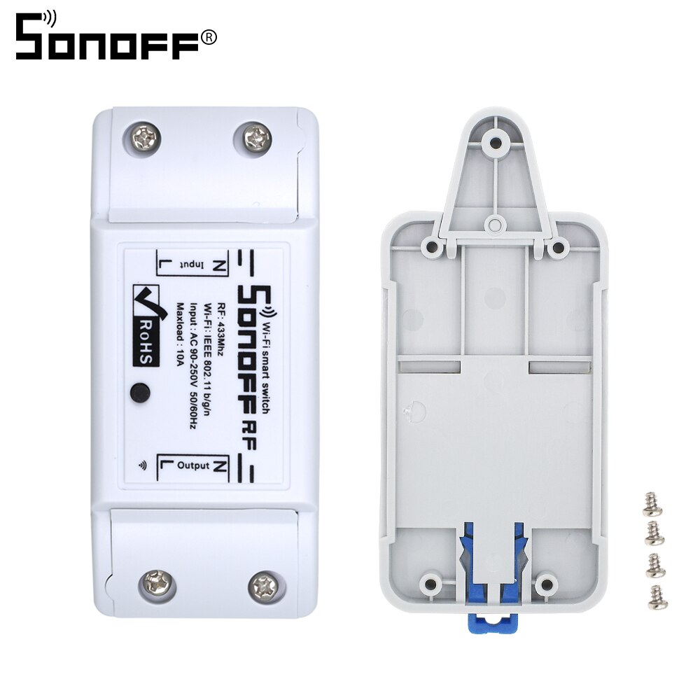 SONOFF DR DIN Tray Rail Case Holder Mounted Adjustable work with SONOFF Basic/RF/TH10/TH16/POW/DUAL/POW R2 Smart Home Automation