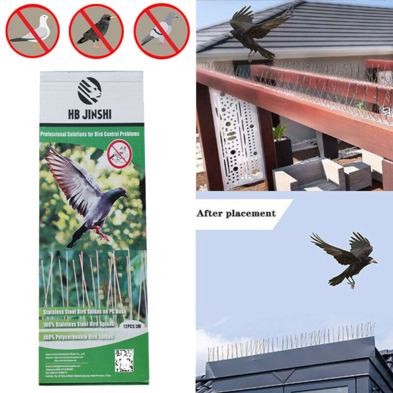 Edelstahl robust Vogel Spikes Bausatz Vogel Kontrolle Spikes für Heimat Türme Dächer