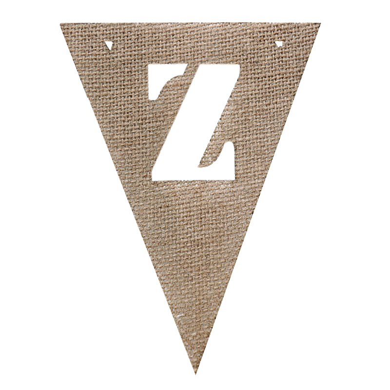 Banderín de arpillera con letras A-Z, banderines de arpillera de yute DIY para boda, banderas, Bar, Baby Shower, suministros festivos para fiestas de cumpleaños: Negro