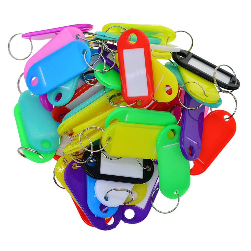 50Pcs Kleurrijke Plastic Key Id Label Met Split La... – Vicedeal