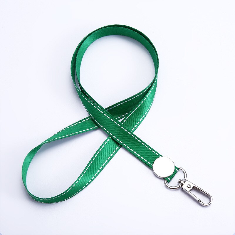 Effen Kleur Lanyard Badge Id Kaarthouder Neck Strap Key Houder Draagkoorden Lanyard Kantoor Schoolbenodigdheden Accessoire: green