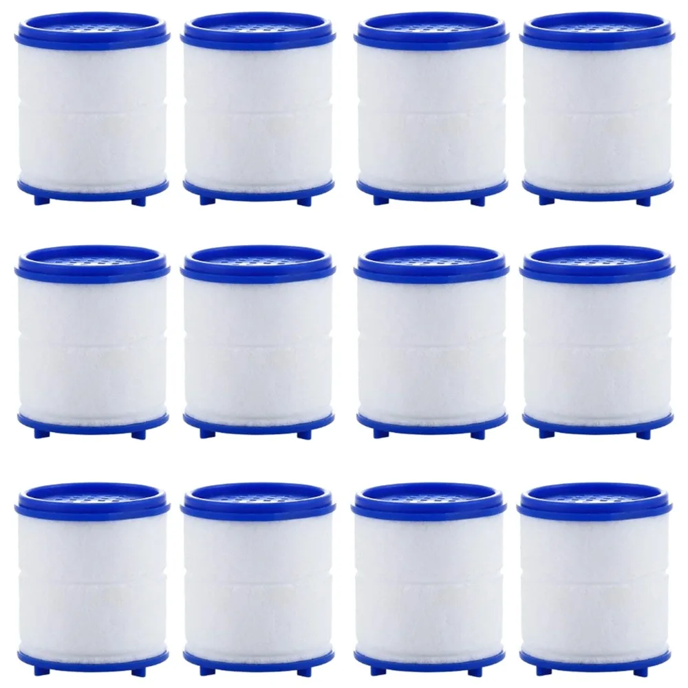 Faucet Filter Element Purifier Sprayer Head Household Water Purifier Filter Shower Remove 360° Chlorine Heavy Metal Filtered: light green