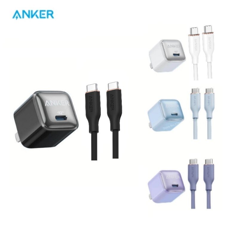 Anker – Nano Pro, chargeur 20W PIQ 3.0 et USB C vers USB C pour Xiaomi,Huawei,Samsung,OPPO, et plus encore