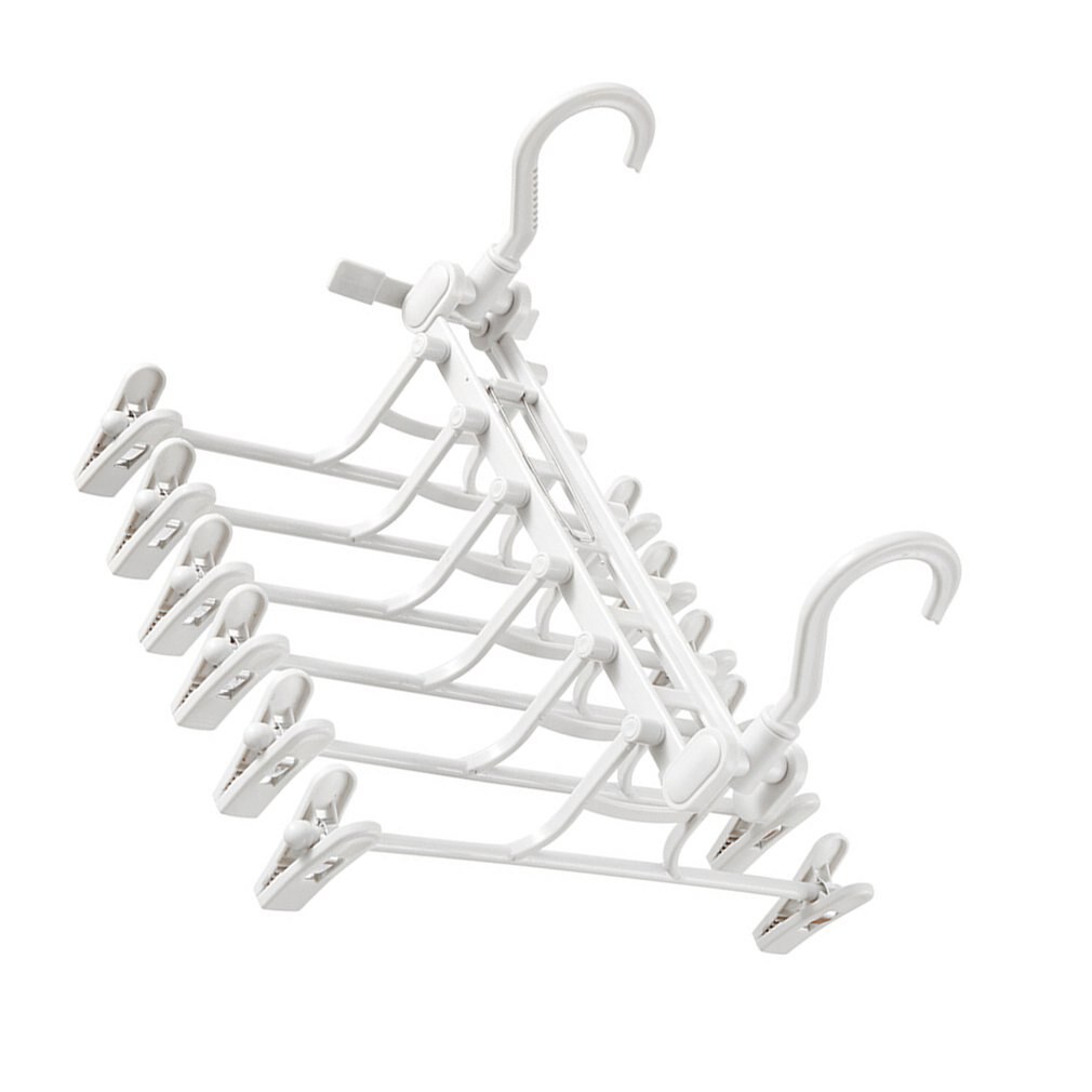 Porte-pantalons multicouches, pliable, classeur multifonctionnel, étagère de rangement pour pantalons, organisateur de jupes