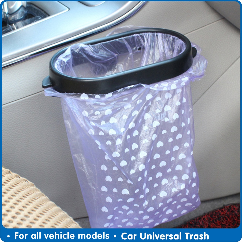 Car Universal Trash Can Frame Portable Car Trash Bin Holder Automobile Garbage Bag Holder Car Interior Accessories