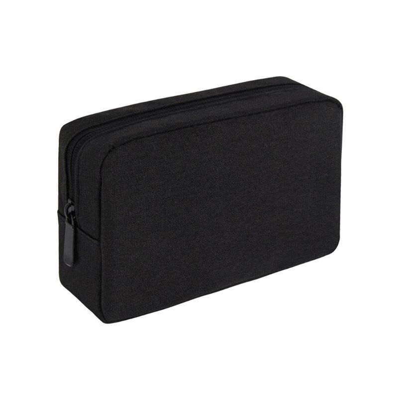 Organizador de la electrónica bolsa organizadora de cables de viaje de poliéster de almacenamiento de Cable de bolsa para Cable USB cargador de ordenador portátil