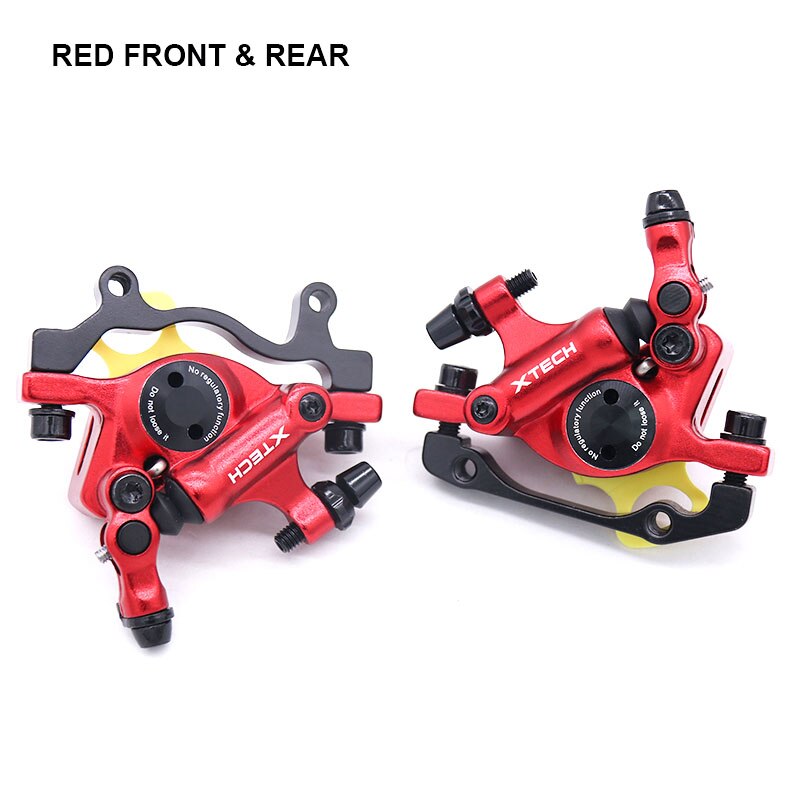 ZOOM XTECH-pinzas de freno de disco hidráulico HB100 para bicicleta de montaña, delanteras y traseras, 120/140/160/180MM, MT200 M315: Red F R
