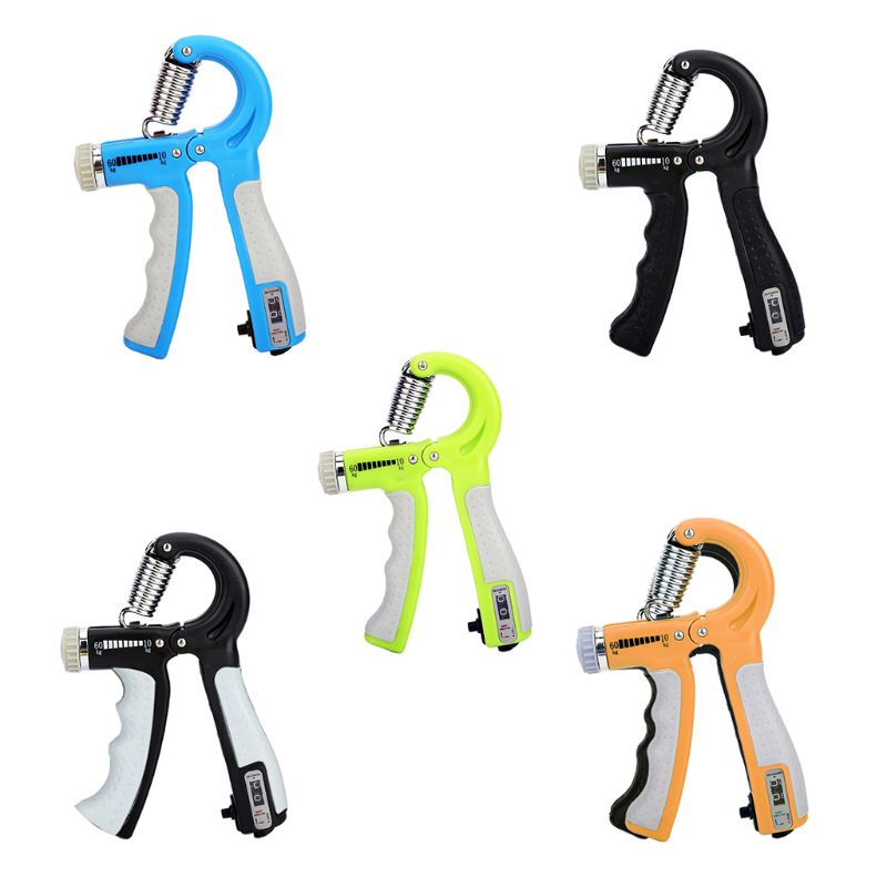 Counting Hand Grip Strengthener Forearm Grip Workout Kit, Adjustable Resistance Grip Strength Traine r, Finger Exerciser
