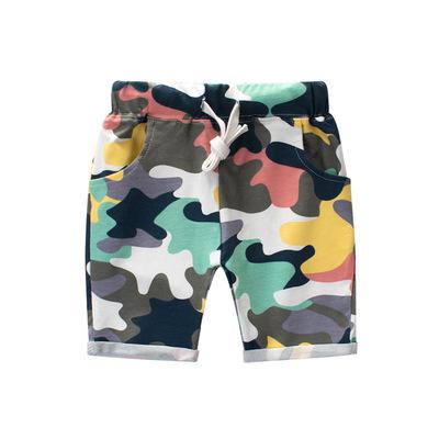 Sommer drenge camouflage bukser 2-8y drenge mærke bomuldstøj koreanske shorts børnesportsshorts til børn: 24m