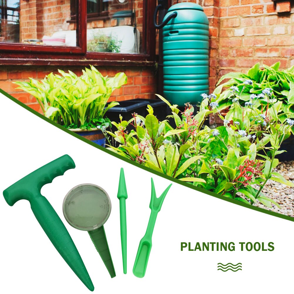 4 Uds. Conjunto de plantadores de jardín para trasplantar plantas de semillero para cultivar plantas y sembrar plantas