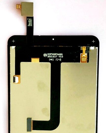 5.5 '' originalt hvidguld på lager til cubot  x15 lcd-skærm+touch screen digitizer samling nsf 550 fh 4001 x 15 + værktøjer