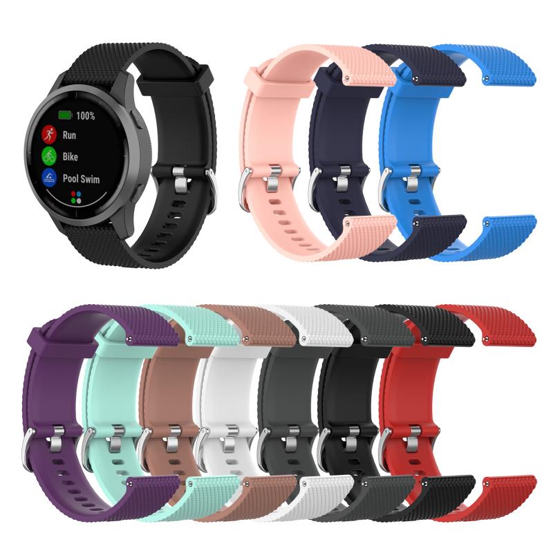 Correa de silicona para Garmin vivoactive 4, repuesto de correa de silicona para reloj inteligente