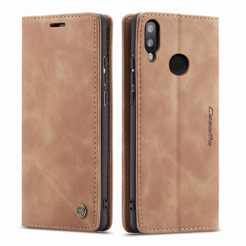 Para Huawei P Smart funda Honor 10 Lite imán de lujo Flip Retro Cartera de cuero bolsas de teléfono para Huawei Psmart Coque: For Honor 10 Lite / Brown