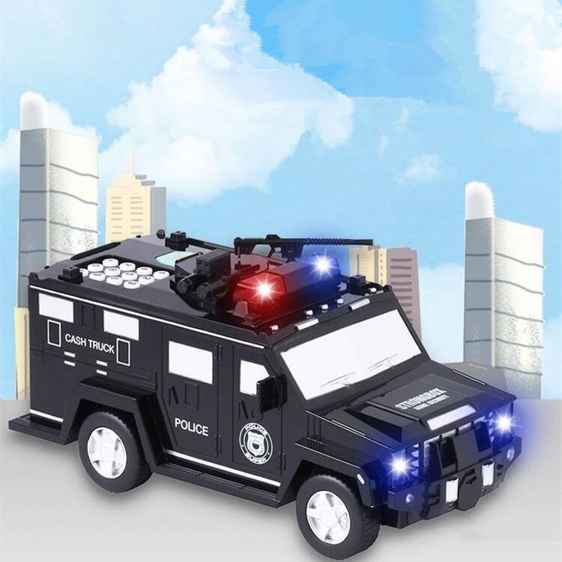 Gepanzerte Auto Bank Passwort Sparschwein mit Musik und Licht Elektronische Geld Bank B2QD