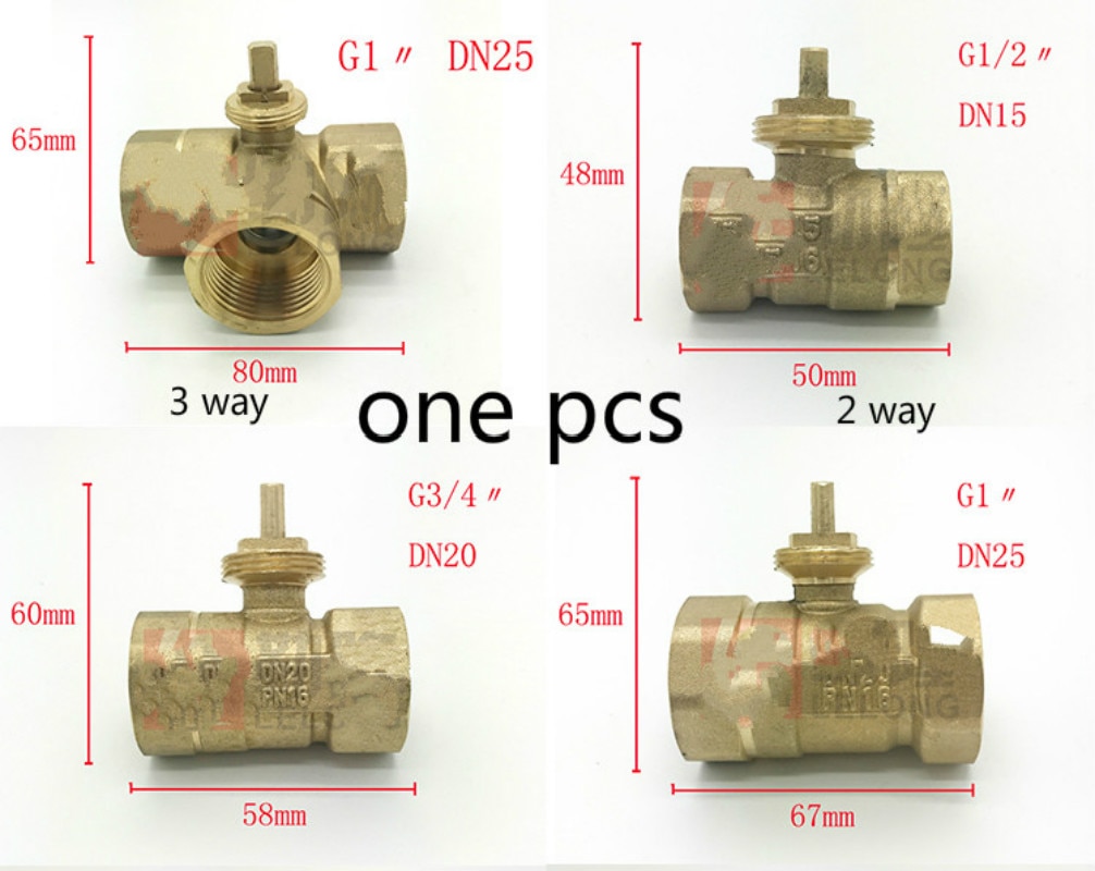 2 way 3 way brass ball valve DN15 DN20 DN25 DN32 DN40 DN50