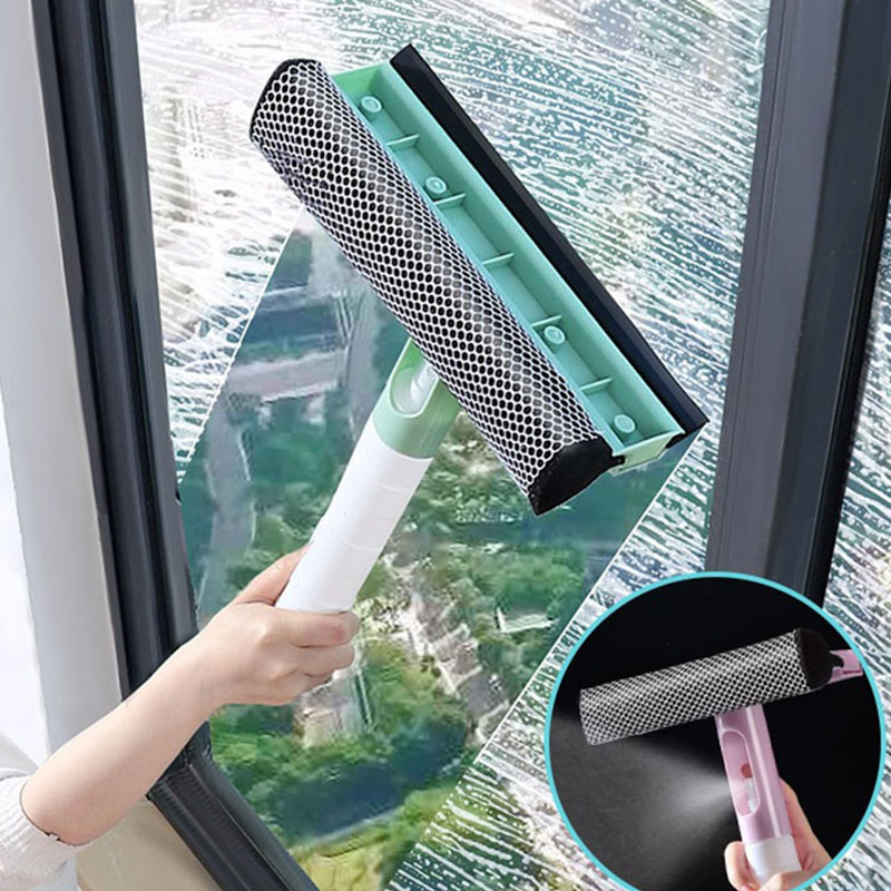 3-in-1 Spray Schrapen Veeg Raamwisser Glasreiniger Ruitenwisser Schraper Schoonmaken Douchewisser voor Huishoudelijk Schoonmaken Tool