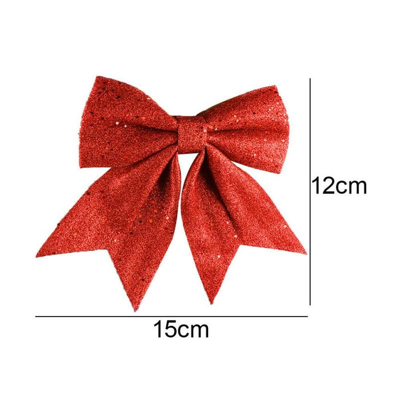 2 stuks mooie strik kerstversiering kerstboomdecoratie festival feest huis strikken kerstballen kerstballen jaardecoratie