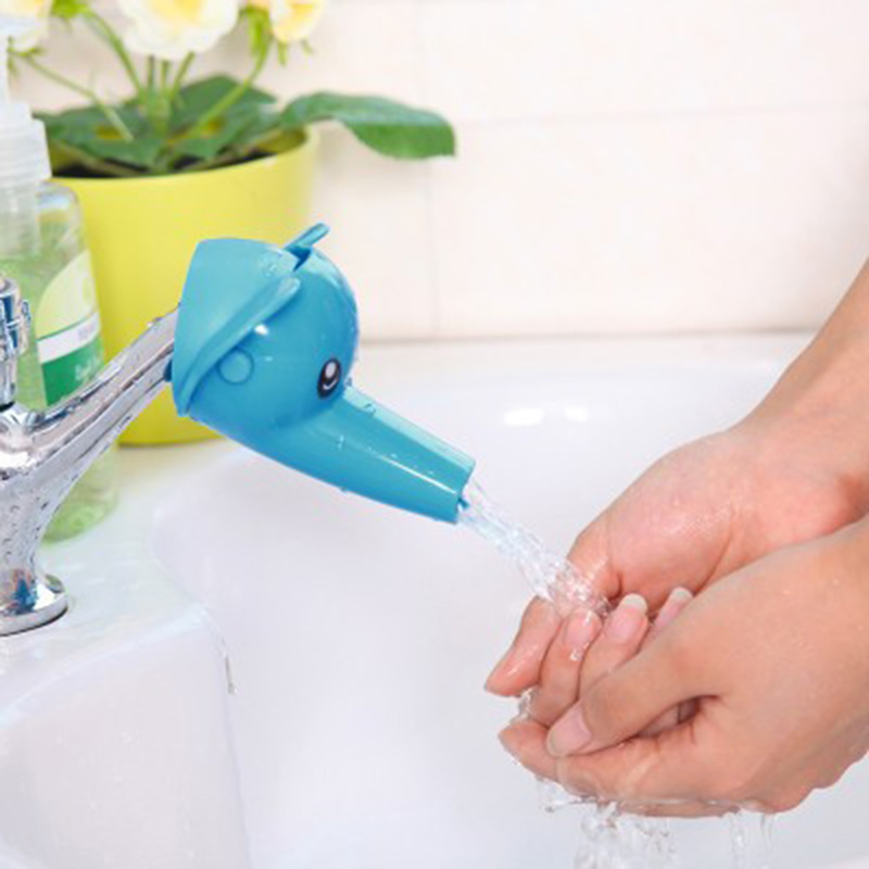 Handig voor babywashelper Gootsteenaccessoires Keuken Mooie cartoon kraanverlenger voor kinderen Handen wassen in de badkamer
