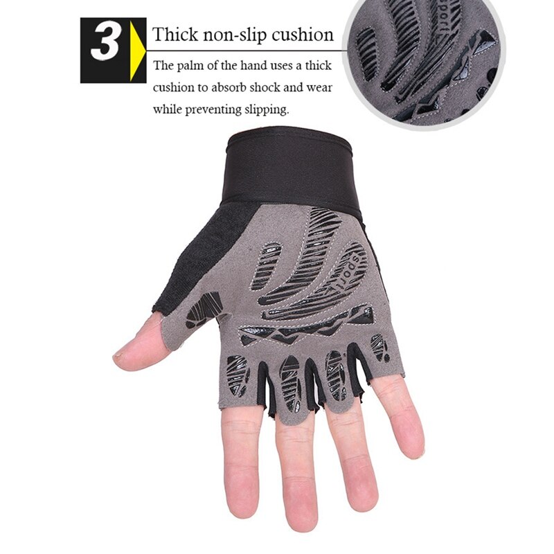 Gym Handschoenen Fitness Gewichtheffen Handschoenen Body Building Training Sport Oefening Sport Workout Handschoen voor Mannen Vrouwen