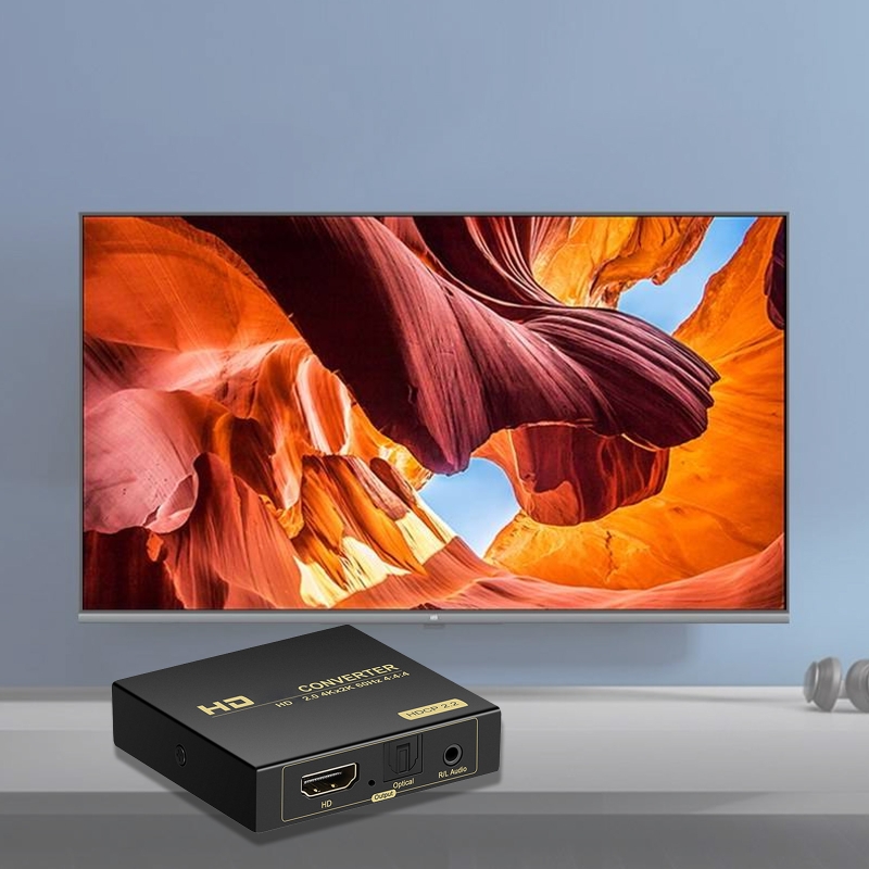 Digital Premium 4K 60Hz To + (SPDIF + RCA Stereo) Extractor Converter