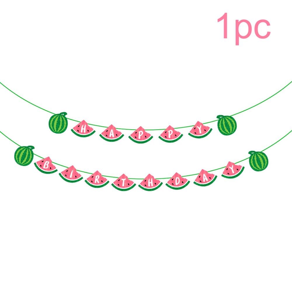 Watermelon One Year Birthday Hat 1st Birthday Banner Kids Happy Birthday Banner 1 One Year First Birthday Boy Baby Shower