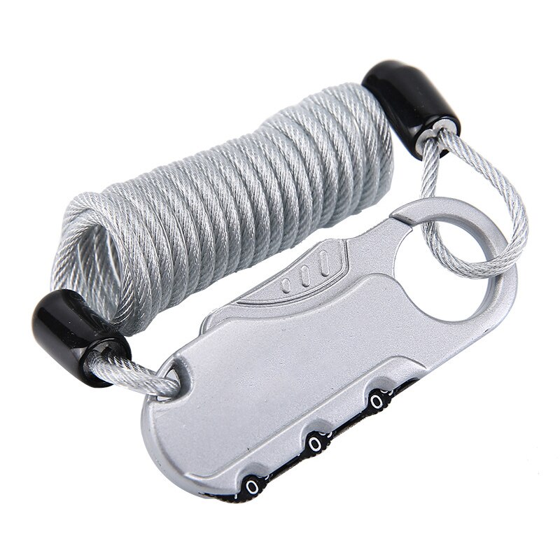 Verrou de casque antivol Durable avec mot de passe, pour vélo, Scooter, moto, vtt, câble de verrouillage Portable