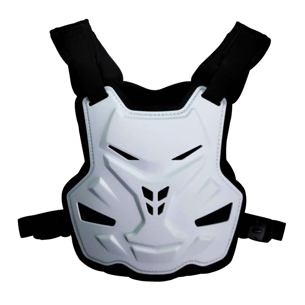 Motorcycle Vest Armor Riding Chest Armor Back Protector 48.0 * 35.0 * 10.0cm: White