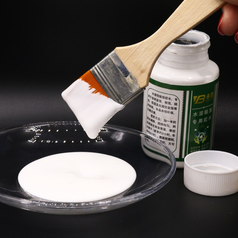 Colle à base d'eau pour dorure, feuille d'or, pour feuilles d'or, papier artisanal, décoration de maison, adhésif puissant, 100ml