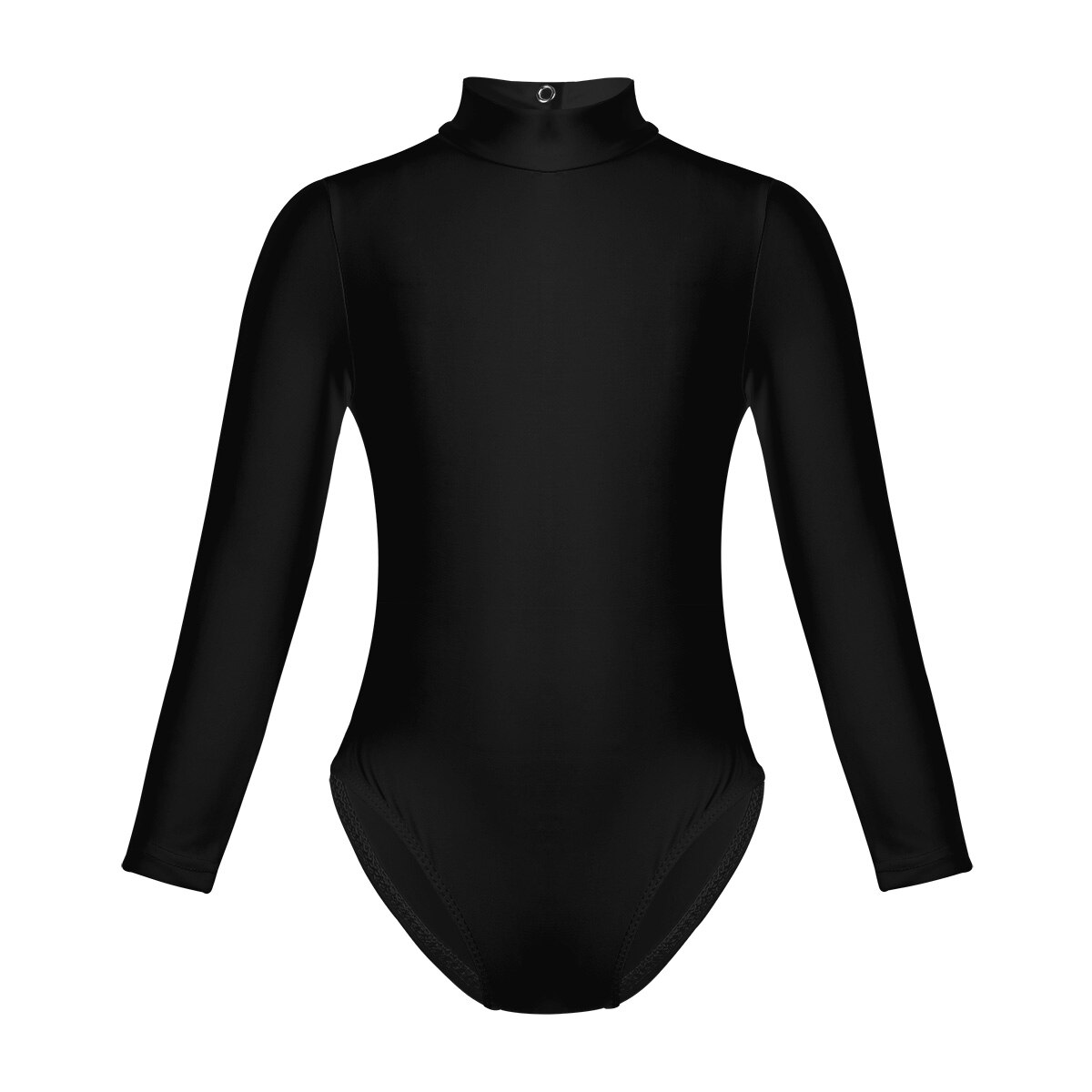 Justaucorps de gymnastique à manches longues pour filles, Costume de danse sur scène pour enfants: Black / M