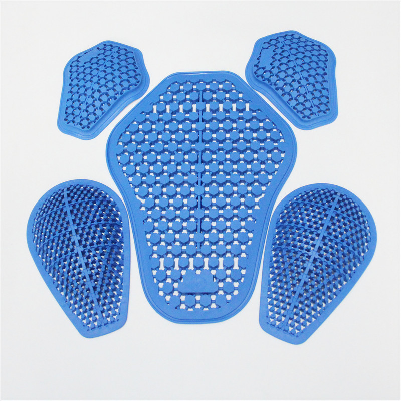 Protezione per l'equitazione Equipaggiamento CE Inserto Armatura Ginocchio Protezione per l'anca Pantaloni da moto Gel di silice di ricambio (2 ginocchiere + 2 protezioni per l'anca): Grigio scuro
