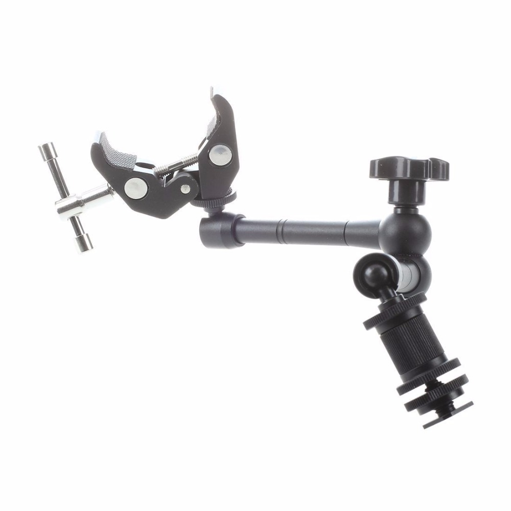 11" Inch Friction Articulating Magic Arm + Super Clamp for DSLR Camera