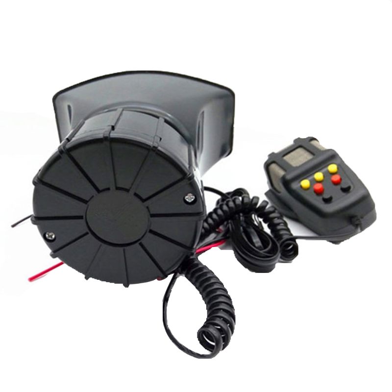 Tone Sound Car Emergency Siren Car Siren Horn Mic PA Speaker System Emergency Amplifier Hooter 12V 100W