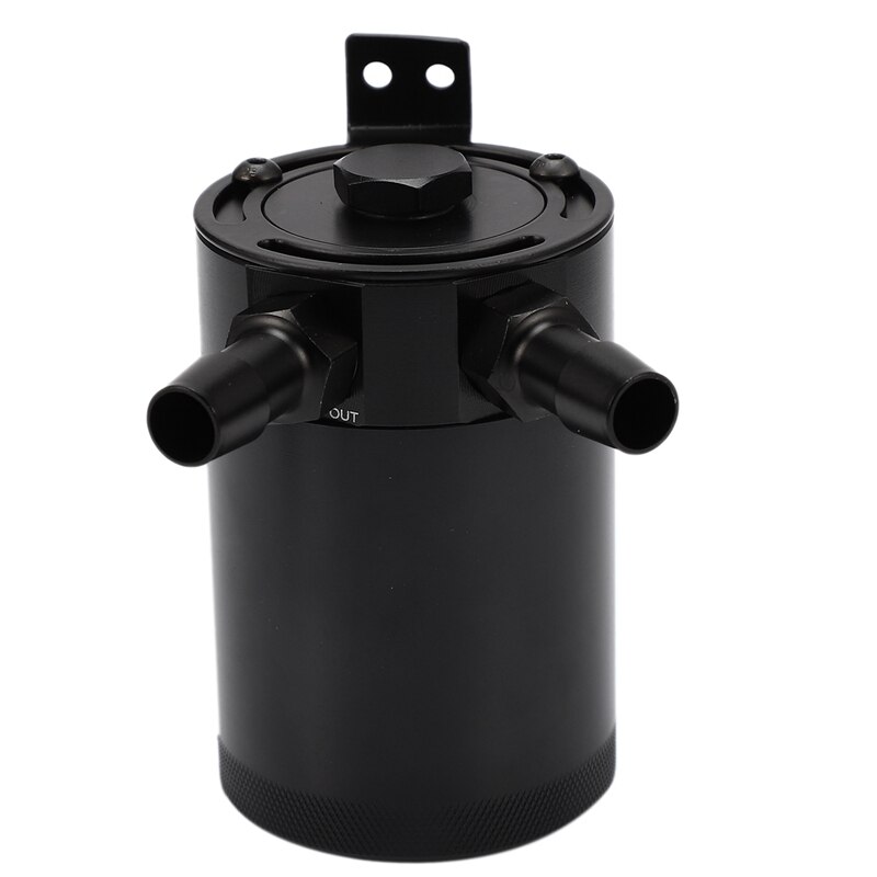 Universal Aluminum 3Port Oil Catch Can Tank with Breather Filter