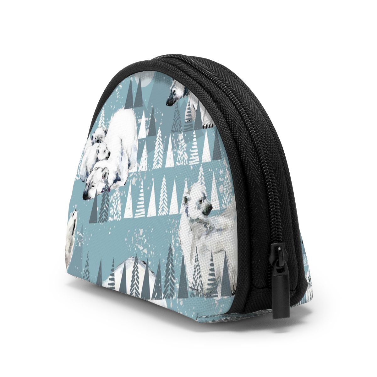 Damesportemonnee kort dames portemonnee portemonnee voor dames kaarthouder kleine damesportemonnee dames winter ijsbeer