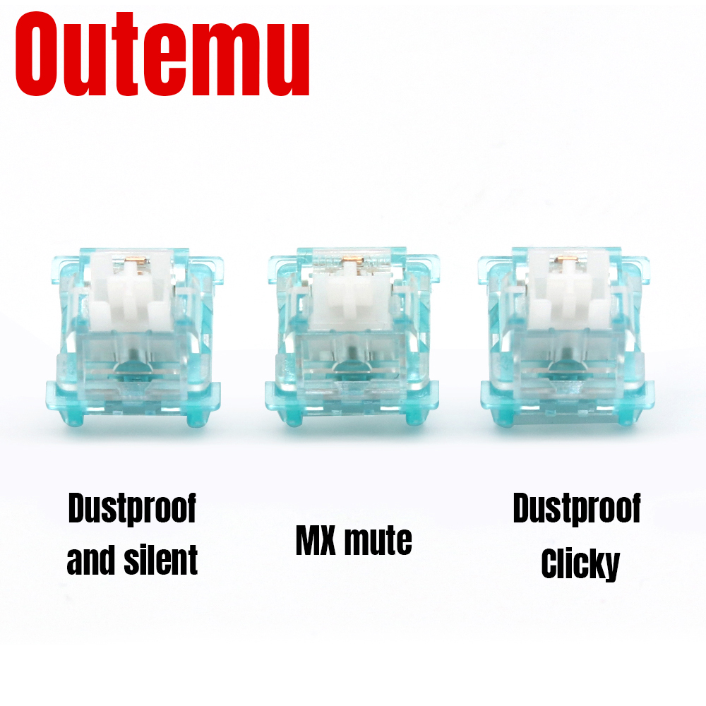 Outemu Ocean Switch para teclado mecánico, 3 pines, lineal silencioso, Clicky, 45g, 55g, RGB, SMD, teclado mecánico, interruptores MX para juegos