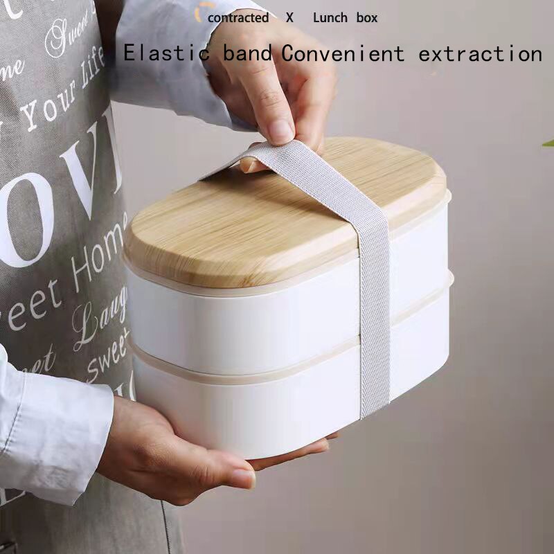 Lunch Box For Kids Lunch Box Bento Box for Student Office Worker Double-layer Microwave Heat Food Storage Containerланч бокс