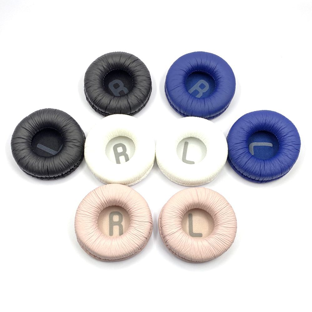 Coussinets d'oreille souples pour JBL Tune 600, T450, T450BT, T500BT, JR300BT, housse de coussin en mousse de remplacement, 70mm, sauna, casque de téléphone, 1 paire