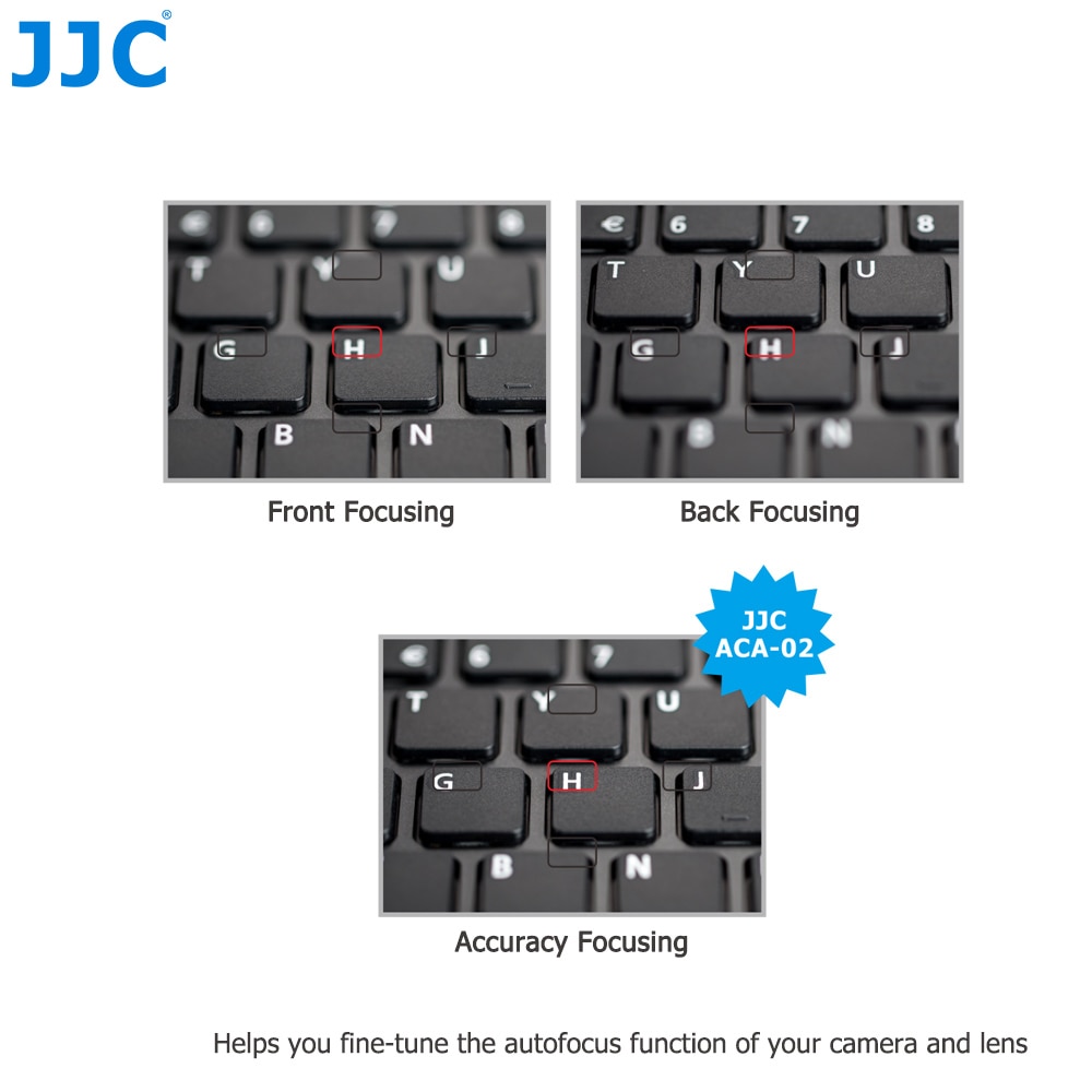 JJC Lens Autofocus Calibration Alignment Test Chart with Color Balance Grey Card For Camera With AF Micro Adjustment Function